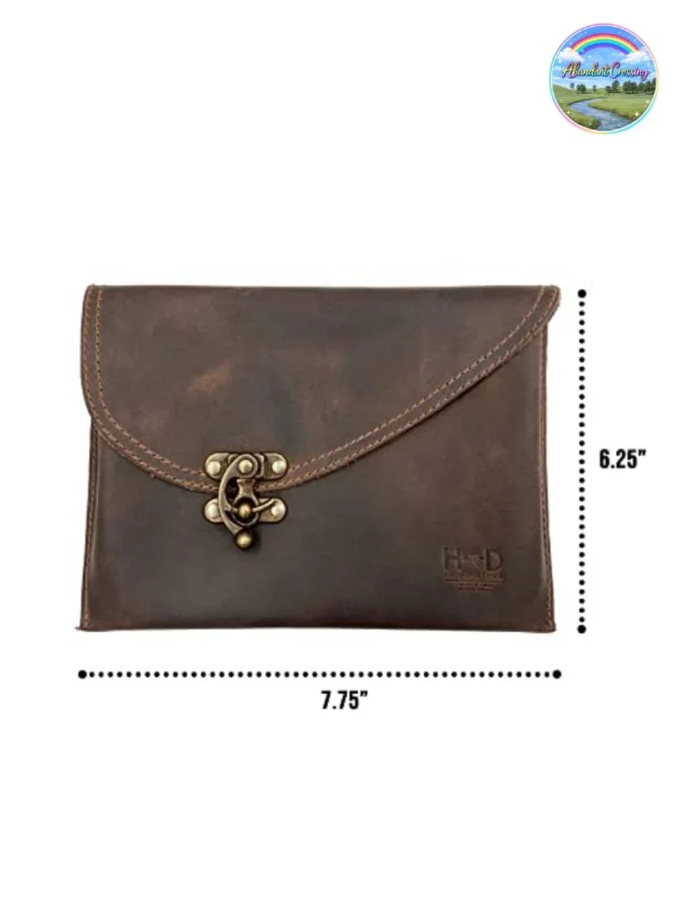 Petit Clutch Bag Vintage Evening Handbag Full Grain Leather Travel Accessory